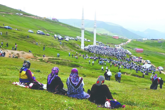 Религиозный праздник в намазга на плоскогорье Кадирга, Трабзон, Турция.